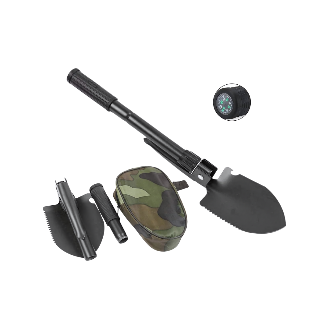 Compact Folding Survival Shovel
