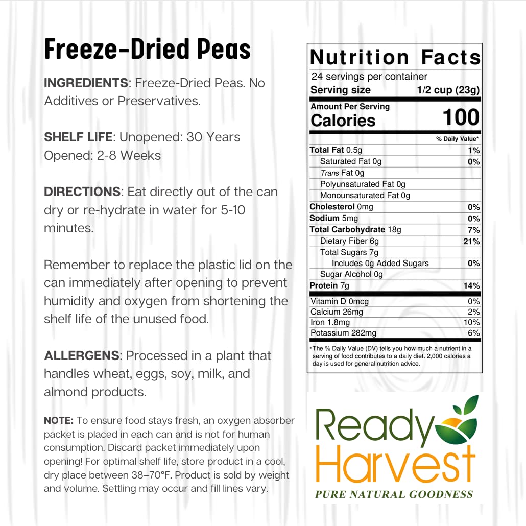 Peas Garden Freeze Dried