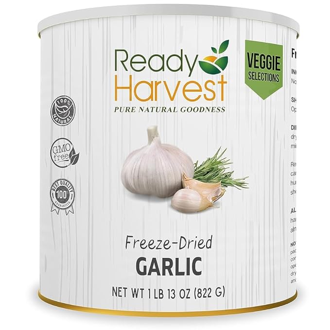 Garlic Freeze Dried Emergency Preparedness