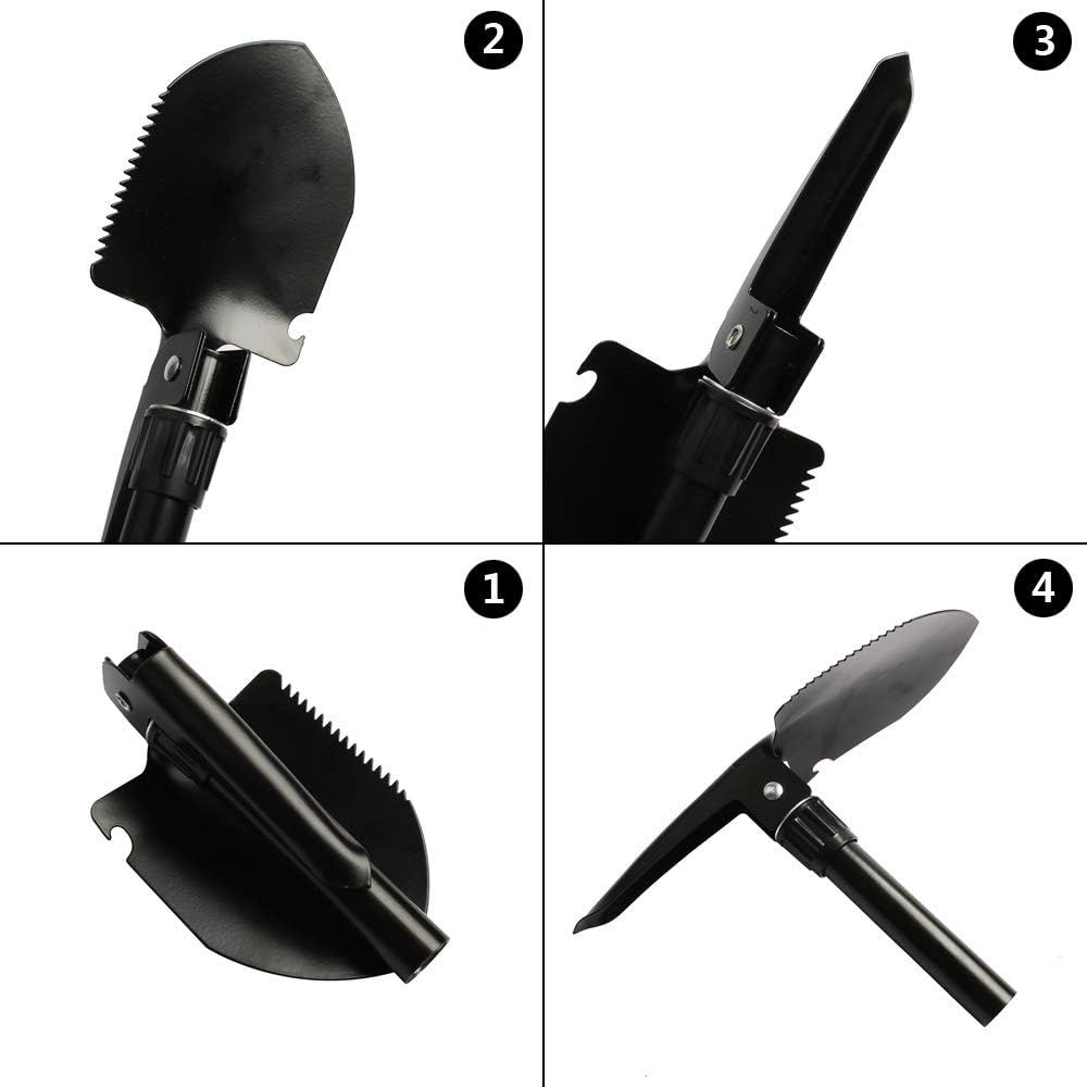 Compact Folding Survival Shovel