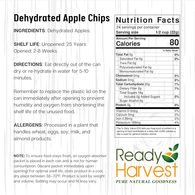 Apple Chips Dehydrated