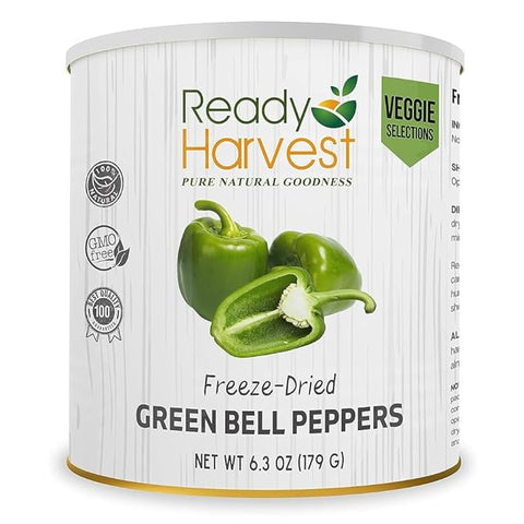 Bell Peppers Green Freeze Dried