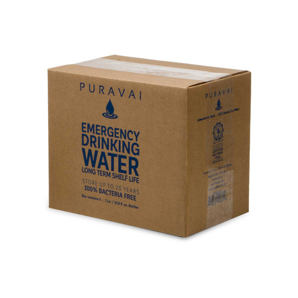 PURAVAI EMERGENCY DRINKING WATER PALLET, 132 CASES